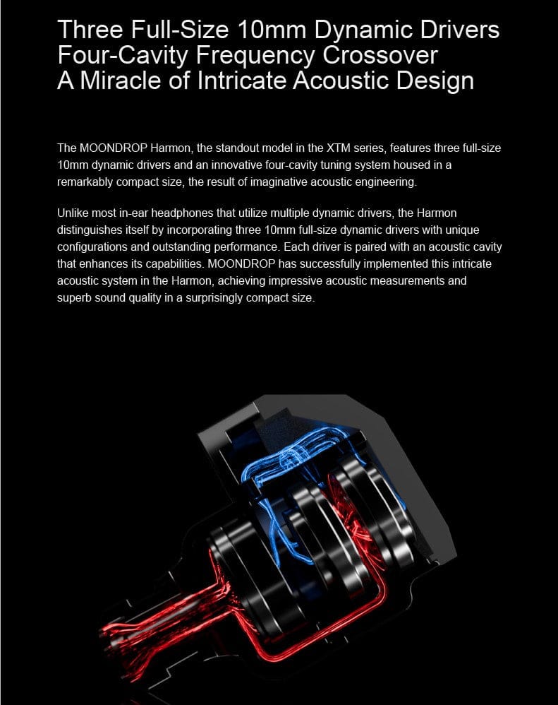 Moondrop In Ear Monitors Moondrop Harmon XTM-3DD IEM